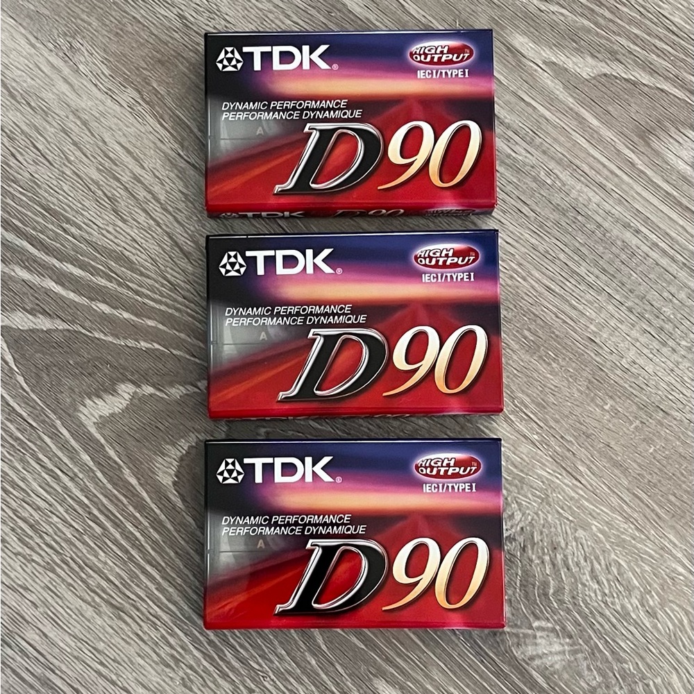 TDK D90 High Output Cassette Tapes